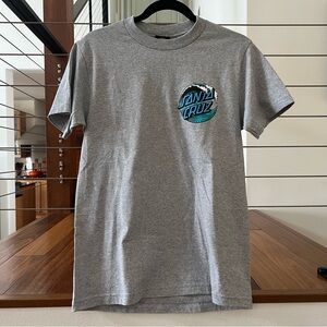 Tilly's Gray Santa Cruz Tee with Black Logo